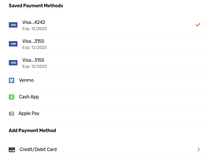 review order page
